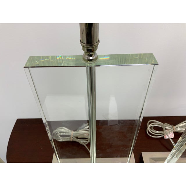 21st Century Acrylic Lamps - a Pair For Sale - Image 4 of 11