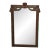 Early 21st Century LaBarge Renaissance Style Mahogany And Bronze Swag Wall Mirror For Sale