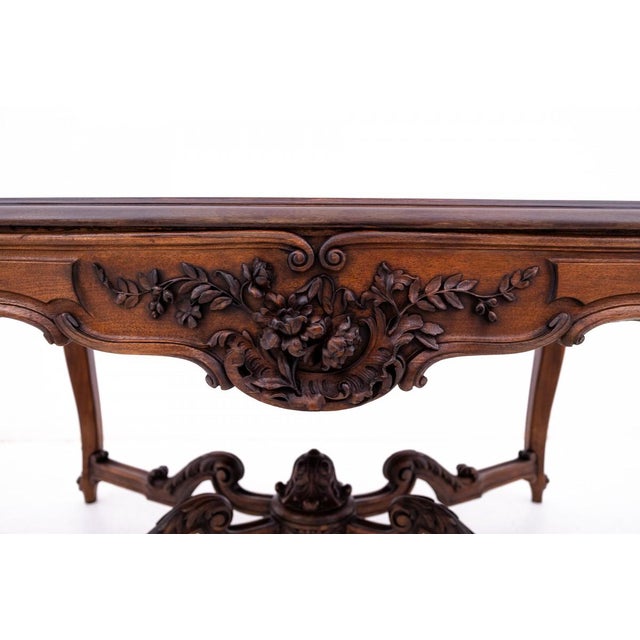 Antique French Richly Carved Table For Sale - Image 6 of 13