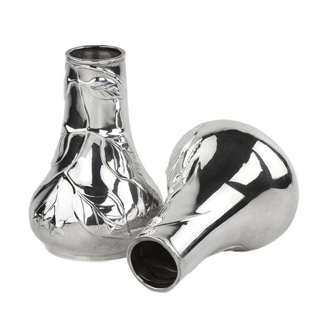 Silver Vases from Tiffany & Co, Set of 2 For Sale - Image 5 of 9