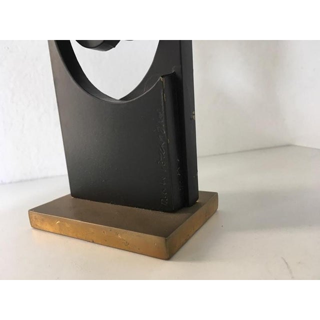 Postmodern Abstract Bronze Sculpture attributed to Roberto Vecchione, Italy, 1998 For Sale - Image 11 of 16