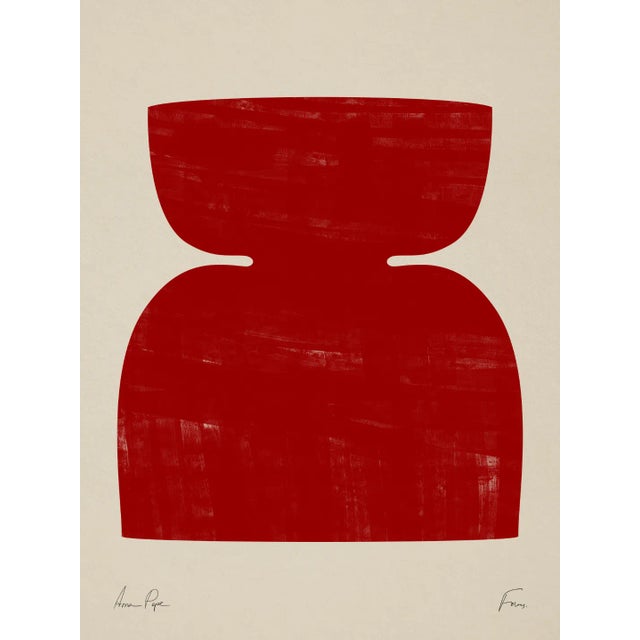 Contemporary Abstract Red Giclee Print For Sale - Image 6 of 6