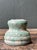 Ceramic Vintage Textured Green Ceramic Vase For Sale - Image 7 of 13