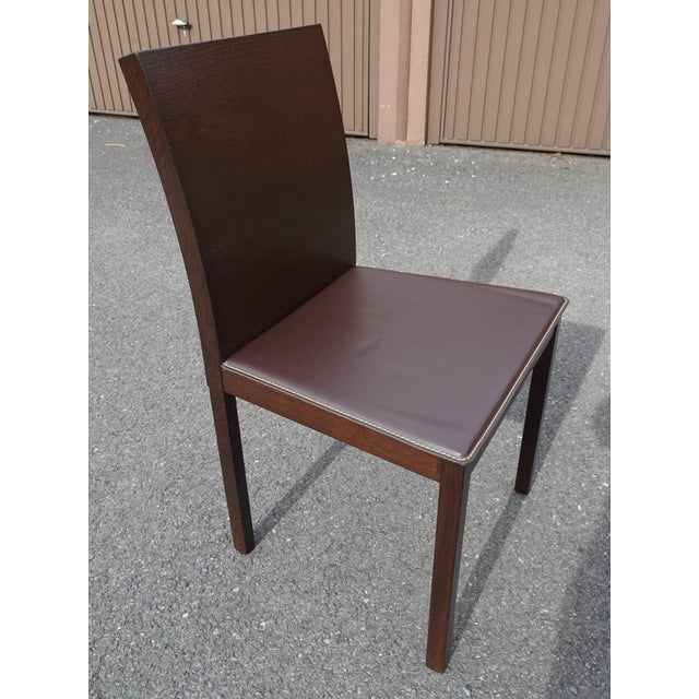 Modern Italian Chairs with Leather Seats by Cecotti F., 1990s, Set of 4 For Sale - Image 10 of 18