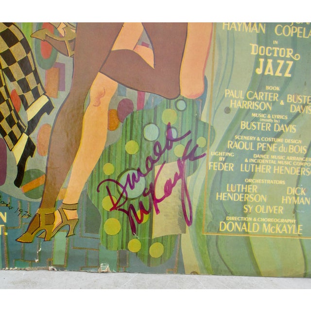 Doctor Jazz 1975 POster by Designer: Raoul Pene du Bois. A clever 70s poster involving a modern take on Art Deco and Mid-...