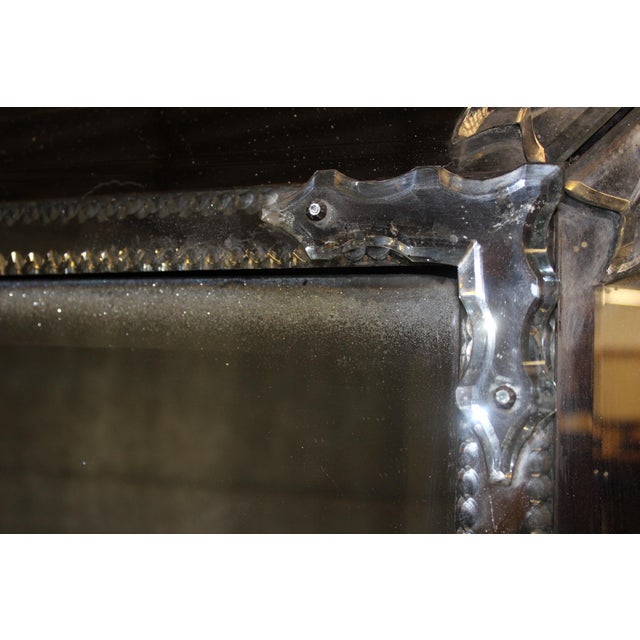 Large Venetian Mirror with Parecloses, 1800s For Sale - Image 13 of 15