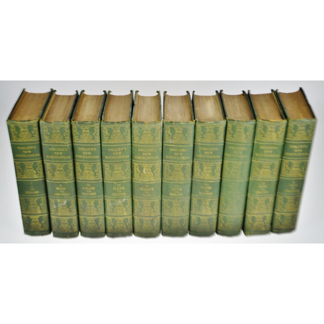 Vintage 1921 Collier's New Encyclopedias - 10 Volume Set | Chairish