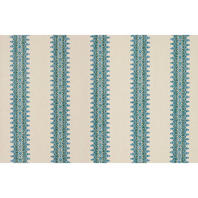 Peter Dunham High End Designer Peter Dunham Stripe Linen Fabric- 7 1/2 Yards For Sale - Image 4 of 4