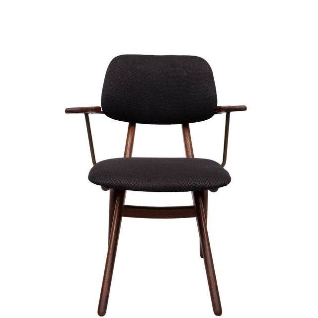 Dutch Scissors Dining Chairs by Louis van Teeffelen for WéBé, 1950s, Set of 5 For Sale - Image 14 of 18