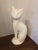 1960s Mid Century White Cat Figurine For Sale - Image 11 of 11