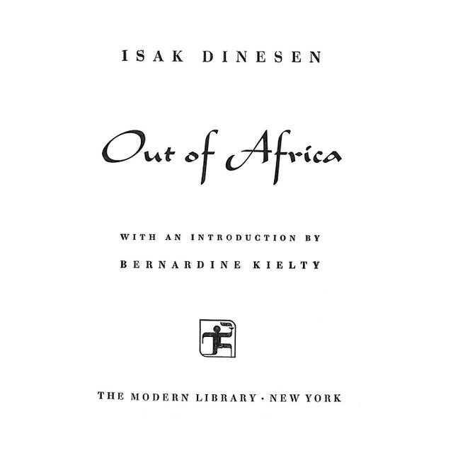 Traditional "Out of Africa" Book 1952 Dinesen, Isak For Sale - Image 3 of 4