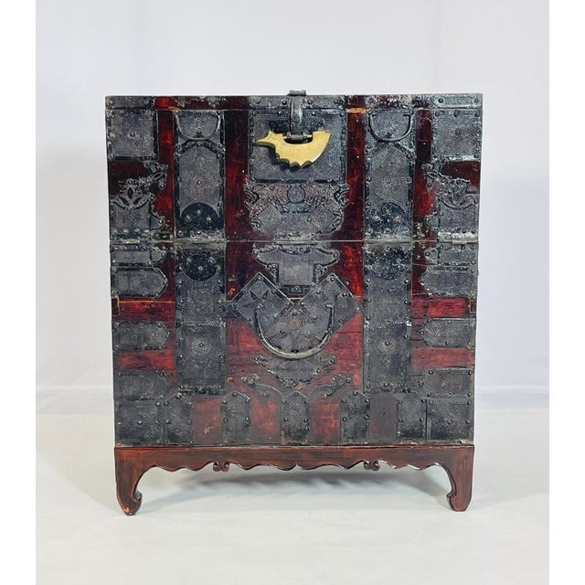 Enhance the charm and elegance of your living space with this exquisite Antique Korean Blanket Chest. Crafted with...