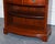 Vintage Serpentine Bow Front Dwarf Open Bookcase with Two Drawers by Wade For Sale - Image 4 of 16
