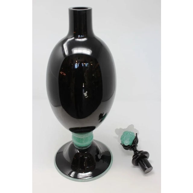 Gambaro & Poggi - Tall Murano Glass Vase With Stopper For Sale - Image 4 of 8