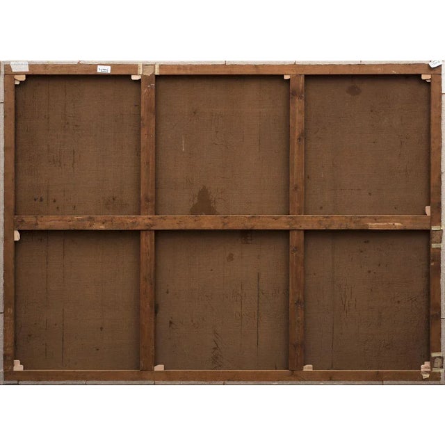 Landscape with Lake - Oil on Canvas by Giuseppe Raggio - 1884 1884 For Sale - Image 4 of 5