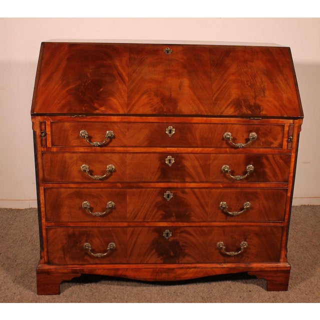 Antique Mahogany Secretaire, 1700s For Sale - Image 15 of 15