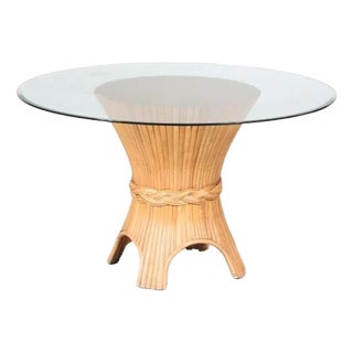 Bamboo Dining Table from McGuire, USA, 1970s For Sale
