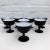 Black Vintage Carlo Moretti Satin Cased Glass Ice Cream Bowl Eames Era, Set of 8 For Sale - Image 8 of 8