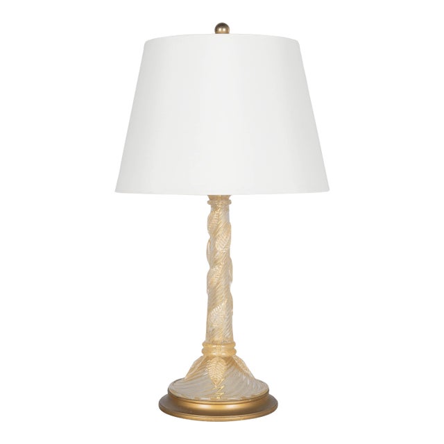 Murano Glass Lamp by Barovier & Toso For Sale