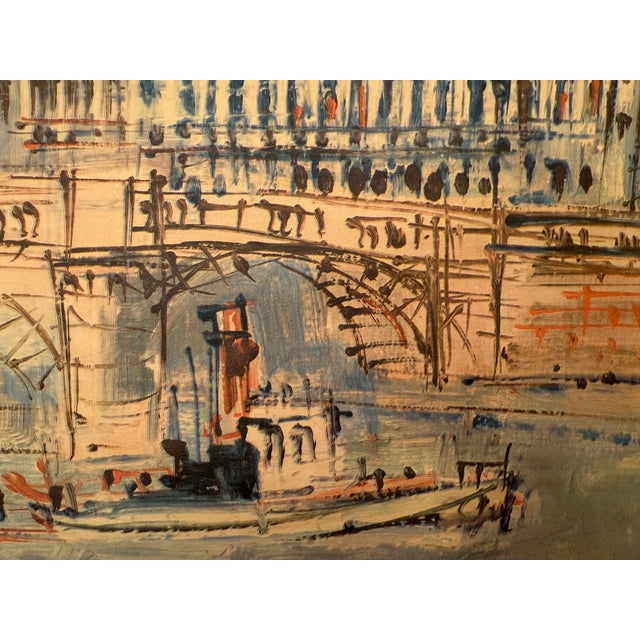 French Set of 4 Vintage Prints of Paris Scenes by Jean Dufy For Sale - Image 3 of 18
