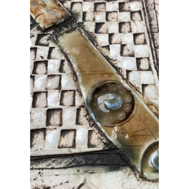 Vintage Studio Pottery Wall Plate, 1970s For Sale - Image 13 of 18