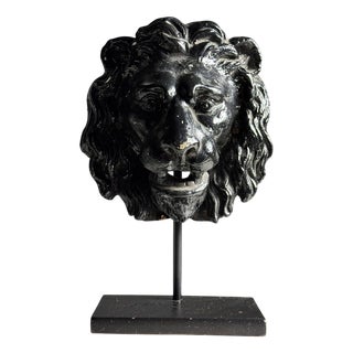 Lion Fountain Mask on Stand For Sale