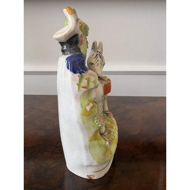 Antique Victorian Staffordshire Flatback Figure, 1860s For Sale - Image 6 of 9