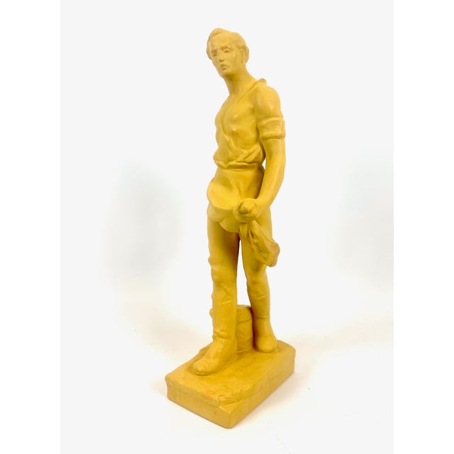The ceramic sculpture of a sower was made in Czechoslovakia in the late 1940s in the Socialist Realist movement. It is...