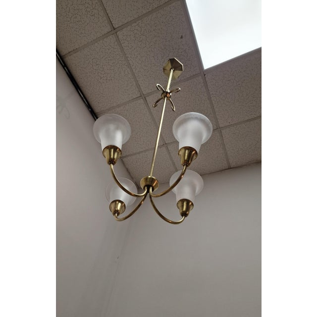 Metal Vintage Pendant Lamps, 1940s, Set of 2 For Sale - Image 7 of 17