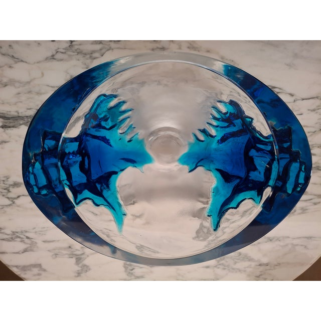 Mid-Century Modern Vintage Lalique “Haiti” Mid-20th Century Tapered Ovoid Vessel For Sale - Image 3 of 4