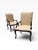 Chippendale Kreiss Cream Leather Chippendale Style Armchairs – Pair For Sale - Image 3 of 15