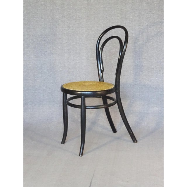 Wood Empire Black Chairs from Kohn, 1885, Set of 4 For Sale - Image 7 of 9