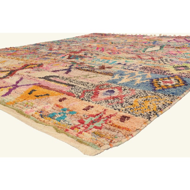 22103 Contemporary Boujad Moroccan Rug, 10'00 x 12'07. The Nomad's Mosaic: A Contemporary Boujad Moroccan Masterpiece of...