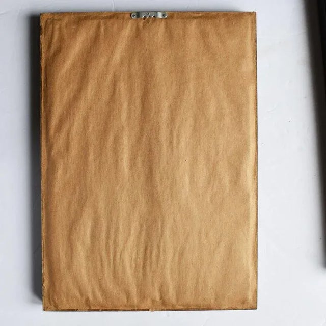 Framed Wood Block Print Kabuki Character by Japanese Artist Takahashi Shozan III 1920s For Sale - Image 4 of 4