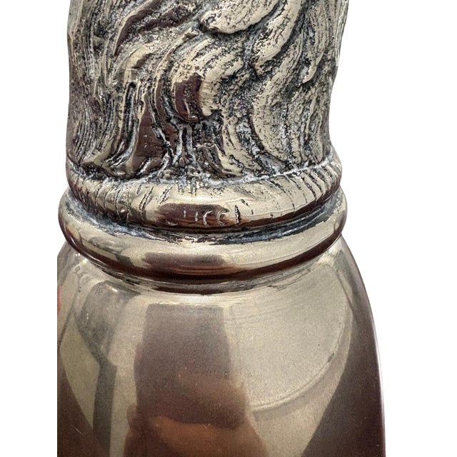 Silver Vintage Gucci Silver-Tone Stag Deer Head Stirrup Cup, 8” For Sale - Image 8 of 8