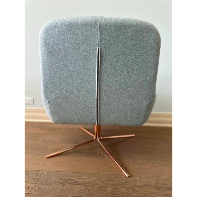 Danish Design Swivel Chair For Sale - Image 4 of 10