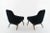 Mid 20th Century Set of Slipper Chairs by Adrian Pearsall in Navy Mohair, 1950s For Sale - Image 5 of 12