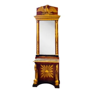 Swedish Neoclassical Console With Mirror