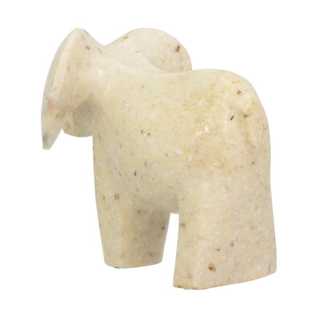 Pair of 1970s Post Modern White Marble Rams by Masatoyo Kishi Kuki For Sale In Detroit - Image 6 of 9