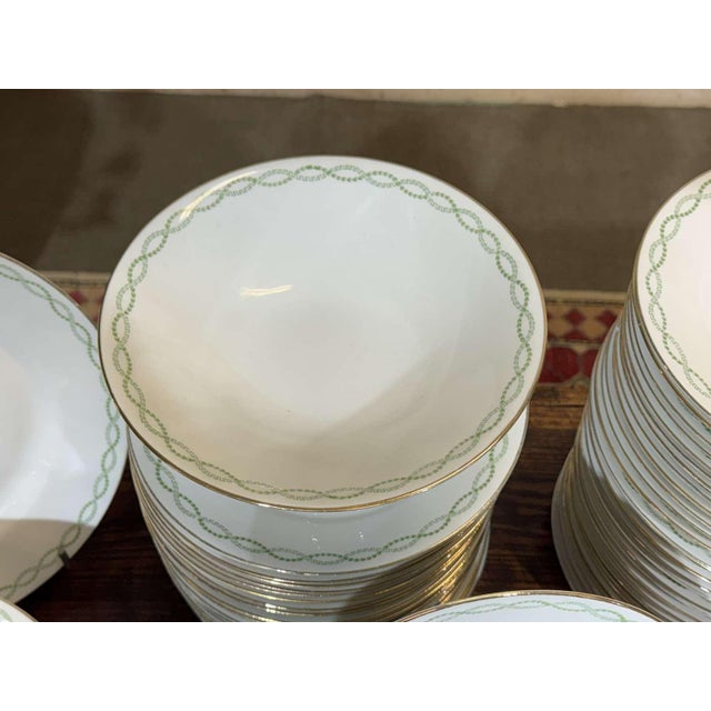Limoges Porcelain Dinner Service by J.B. Tricard et Cie, Set of 95 For Sale - Image 4 of 18