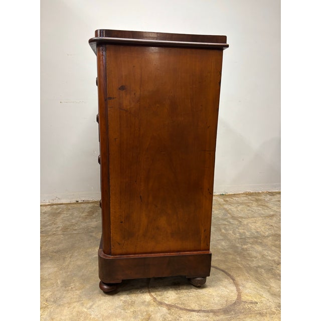 Wood Antique English Mahogany Chest of Drawers For Sale - Image 7 of 9