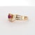 18k Yellow Gold Ring With 0.29ct Ruby & 0.31ct Diamond Accents For Sale - Image 11 of 18
