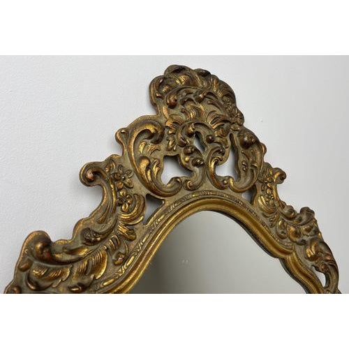 Vintage French Ornate Wall Mirror For Sale - Image 3 of 8