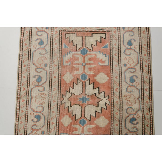 Mid 20th Century Small Oushak Area Carpet For Sale - Image 6 of 9