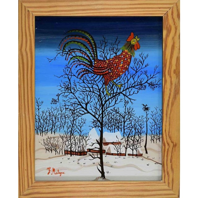 Jan Matejic, The Rooster, 1980s, Paint For Sale - Image 4 of 4