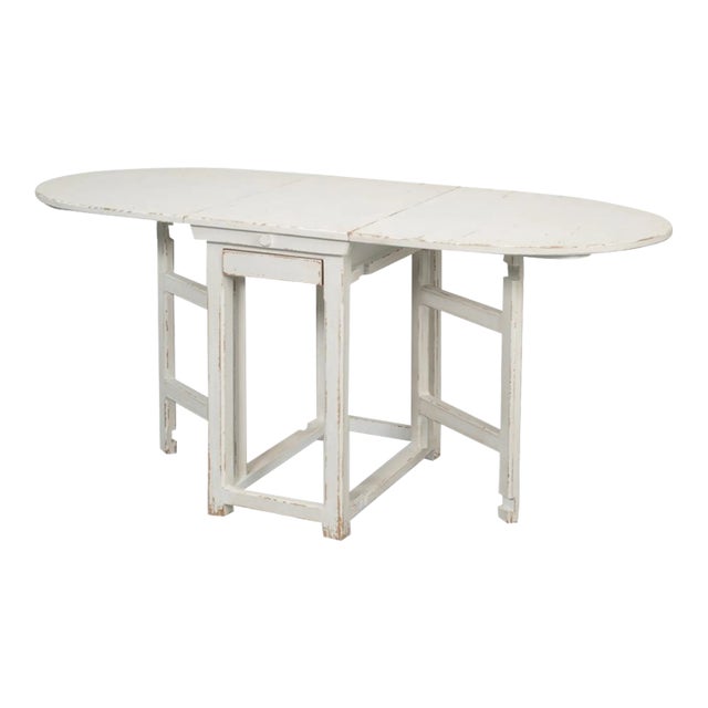 Painted Country Drop Leaf Table For Sale