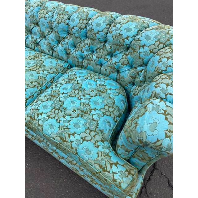 Vintage Tufted Floral Chesterfield Sofa Chairish