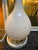 Hollywood Regency Vintage 1950s Balboa White Venetian Glass Lamp Original Metal Tag For Sale - Image 3 of 8