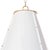 Traditional Regina Andrew French Maid Chandelier Large in White and Natural Brass For Sale - Image 3 of 7