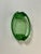 Vintage Bohemian Green Crystal Small Ashtray For Sale - Image 4 of 4